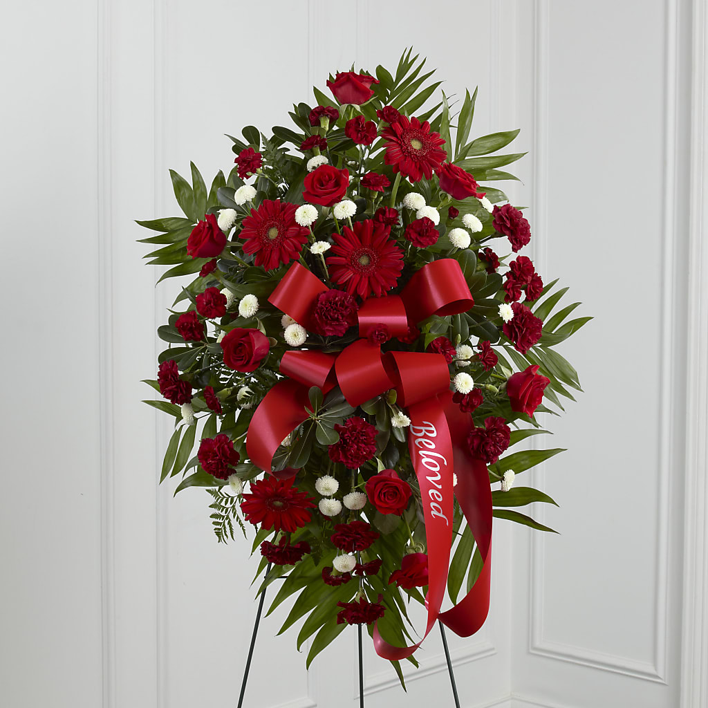 Treasured Memories Standing Spray – Blossom Flowers And Gift, Lauderhill FL