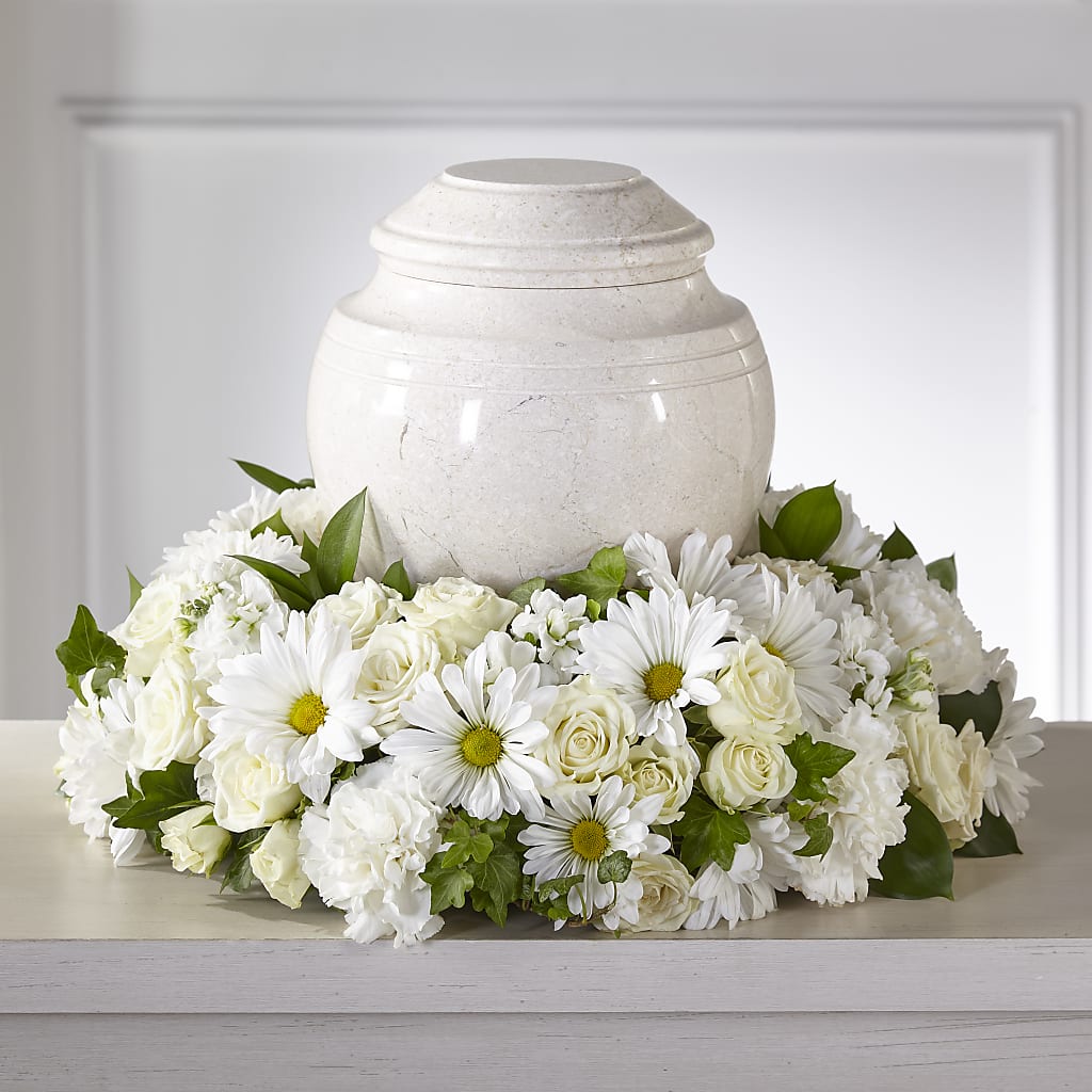 Ivory Gardens Cremation Adornment – Blossom Flowers And Gift, Lauderhill FL