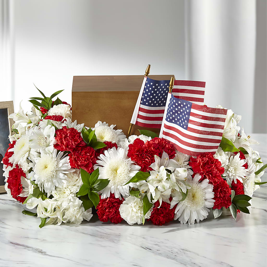 Spirit of Patriotism Cremation Adornment – Blossom Flowers And Gift, Lauderhill FL