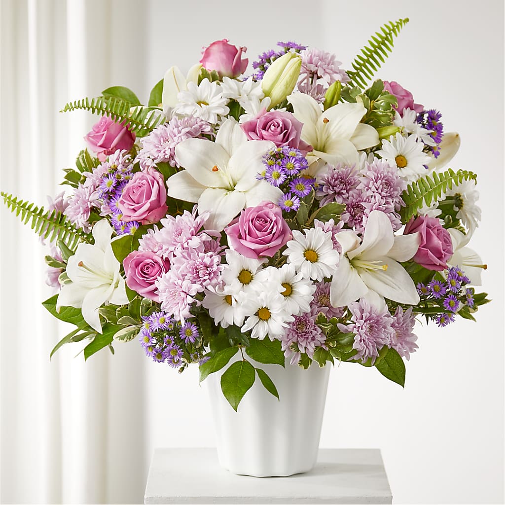 Warmest Thoughts Tabletop Basket – Blossom Flowers And Gift, Lauderhill FL