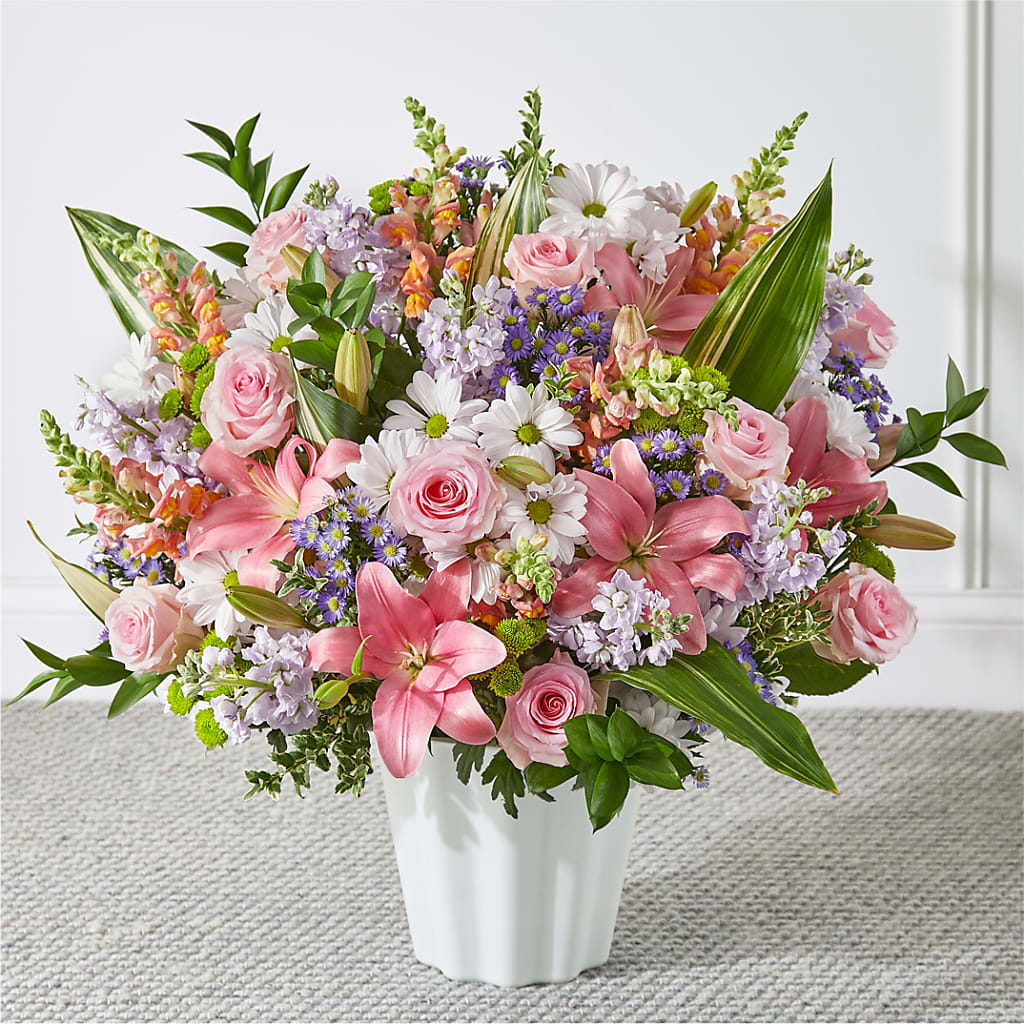 Abundant Compassion Floor Basket – Blossom Flowers And Gift, Lauderhill FL