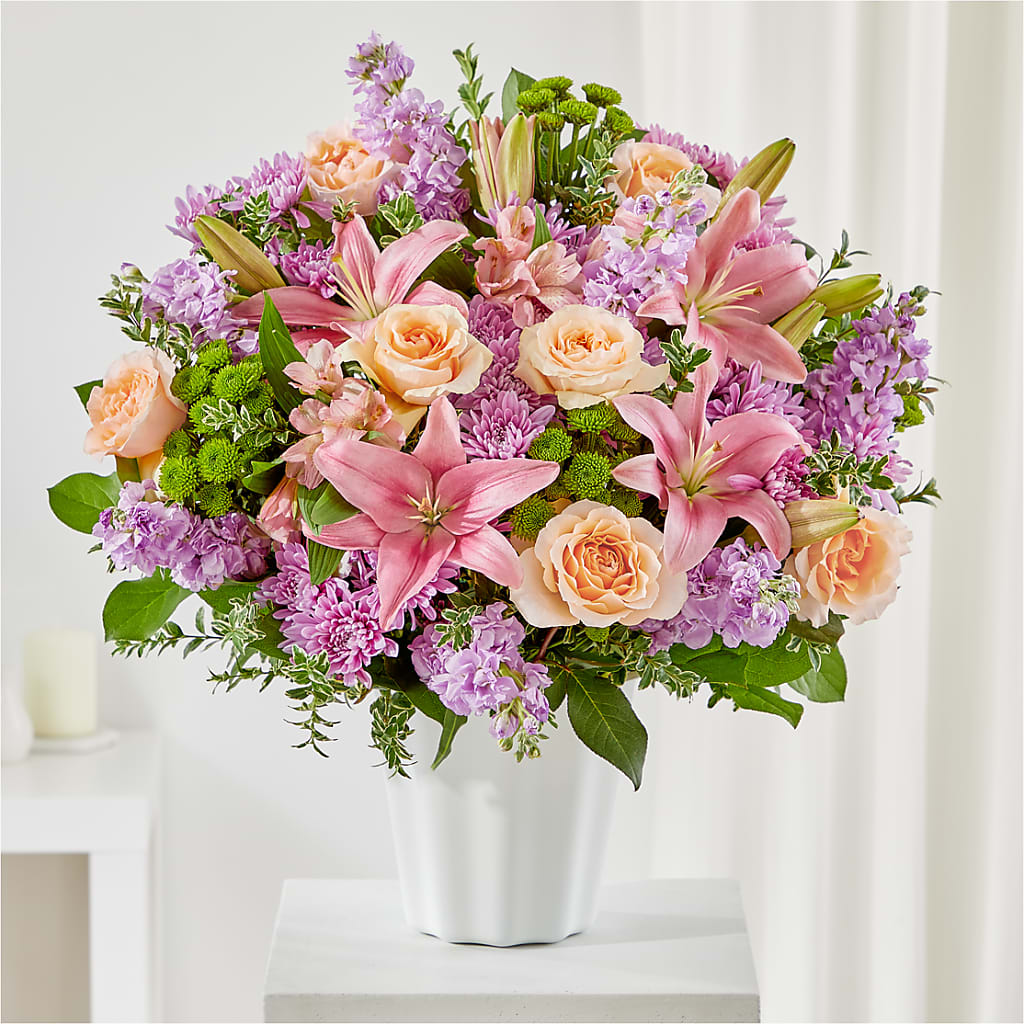 Supportive Embrace Tabletop Basket – Blossom Flowers And Gift, Lauderhill FL