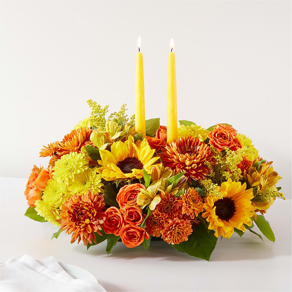 Autumn Harmony Centerpiece – Blossom Flowers And Gift, Lauderhill FL