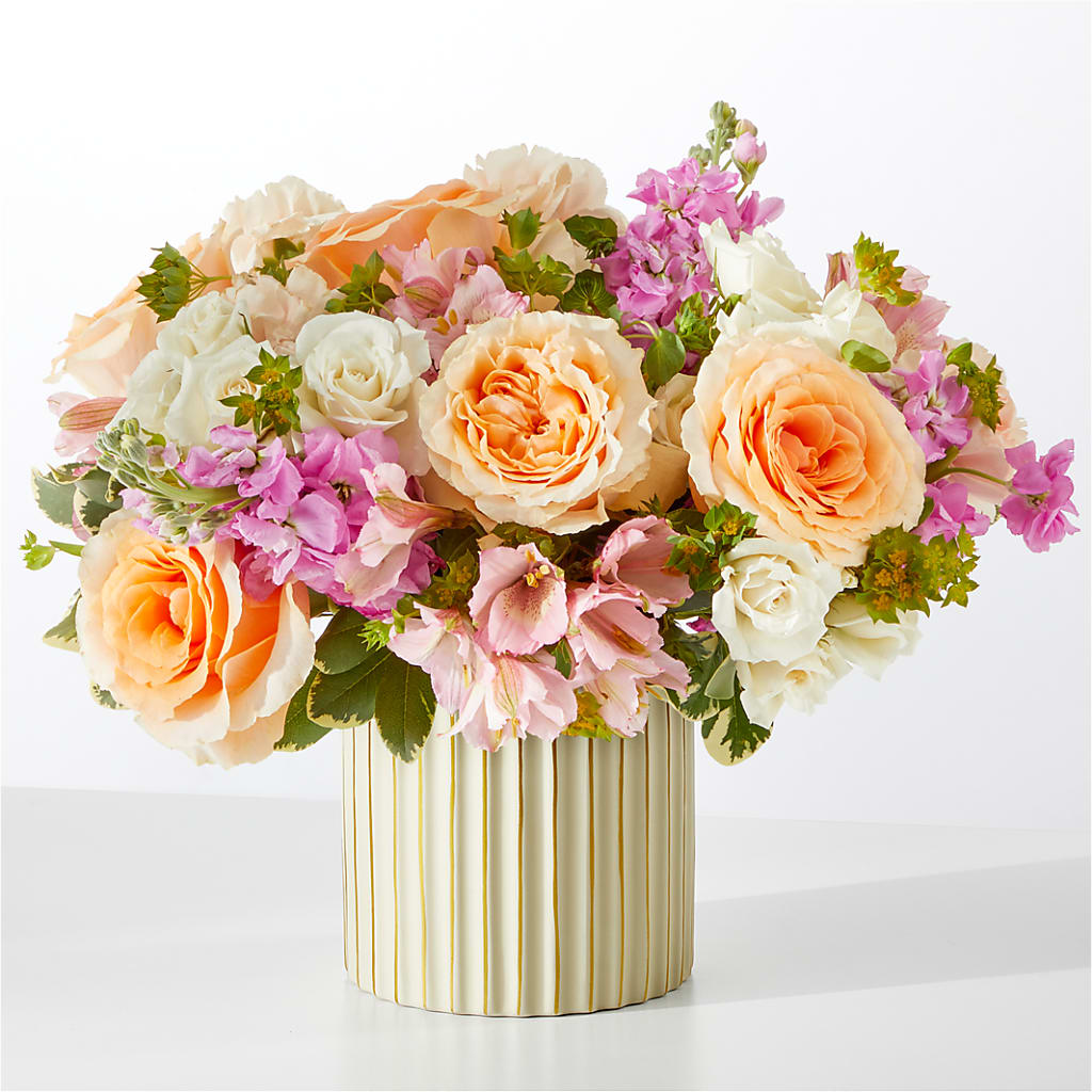 Paradise Bouquet with Ivory Vase – Blossom Flowers And Gift, Lauderhill FL