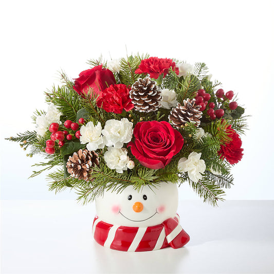 Jolly Snowman Bouquet –  Blossom Flowers And Gift, Lauderhill FL