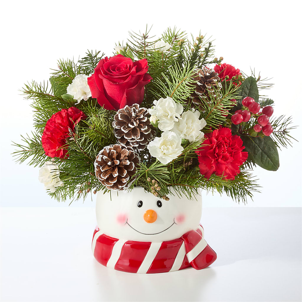 Jolly Snowman Bouquet –  Blossom Flowers And Gift, Lauderhill FL