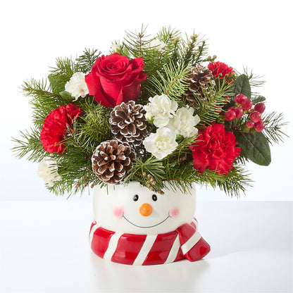 Jolly Snowman Bouquet –  Blossom Flowers And Gift, Lauderhill FL