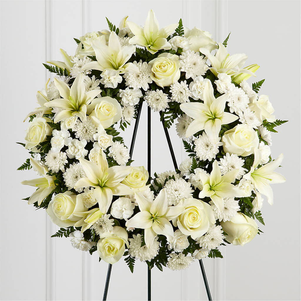 Treasured Tribute Wreath –  Blossom Flowers And Gift, Lauderhill FL