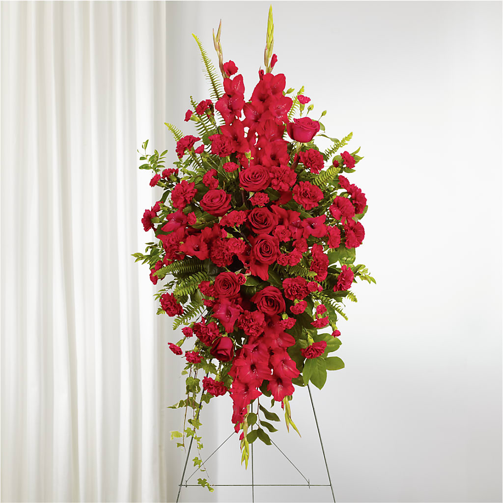 From the Heart Standing Spray –  Blossom Flowers And Gift, Lauderhill FL
