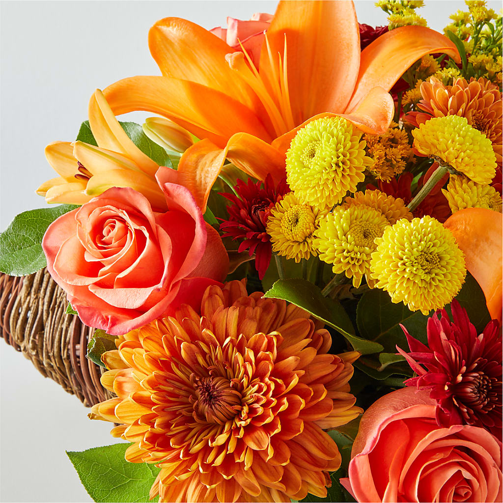 Bouquet of Blessings Cornucopia –  Blossom Flowers And Gift, Lauderhill FL