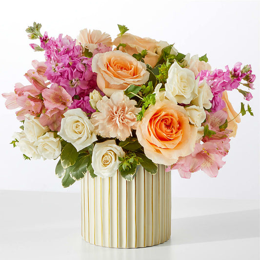 Paradise Bouquet with Ivory Vase –  Blossom Flowers And Gift, Lauderhill FL