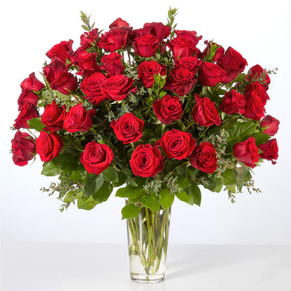 Forever Yours Fifty Stem Red Rose Bouquet –  Blossom Flowers And Gift, Lauderhill FL